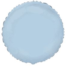 Фольгированный шар Круг. Цвет: Голубой Пастель. Размер:18″(45см). Пр-во: FlexMetal (Испания)