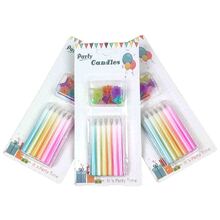 Свічки для торта "Омбре кольорове". Розмір: 8 див. В упак: 12 шт. JG3005C
