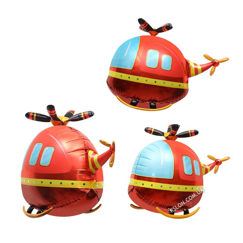 Фольговані кулі "Гвинтокрил 4D Червоний" Розмір: 73см*59см.