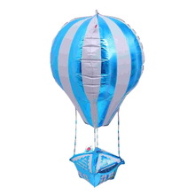 Фольговані кулі "Повітряна Куля 4D Блакитна" Розмір: 75см*33см.