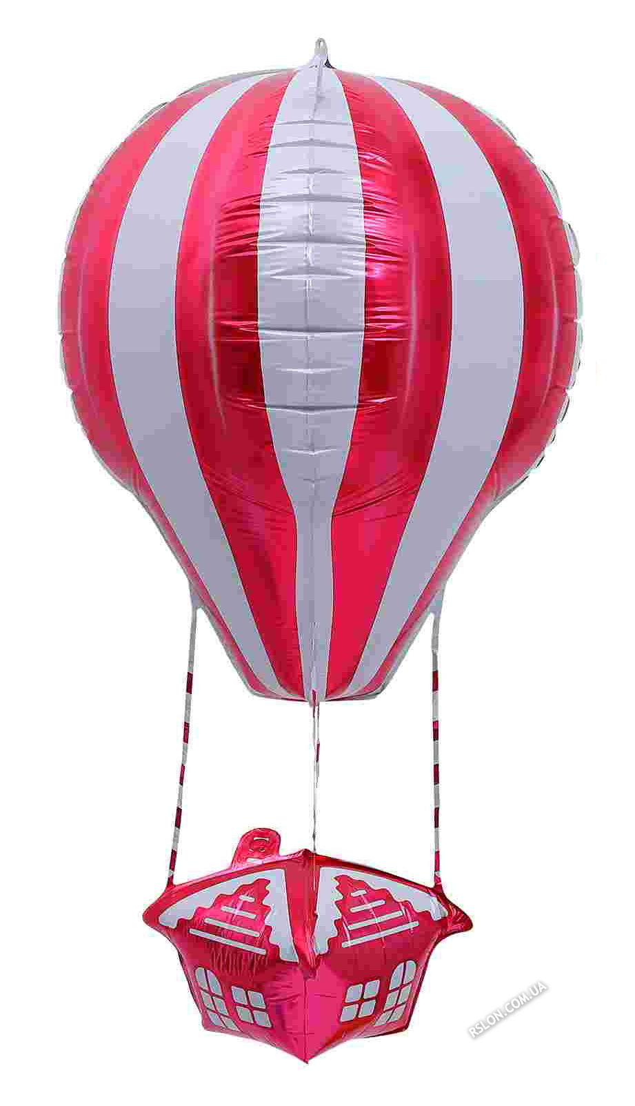 Фольговані кулі "Повітряна Куля 4D Червона" Розмір: 75см*33см.