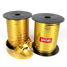 Лента для шариков. Цвет: Горчичный Люрекс. Длина: 50м. Пр-во: Боско (Украина)