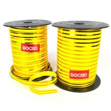 Лента для шариков. Цвет: Жёлтый Люрекс. Длина: 50м. Пр-во: Боско (Украина)