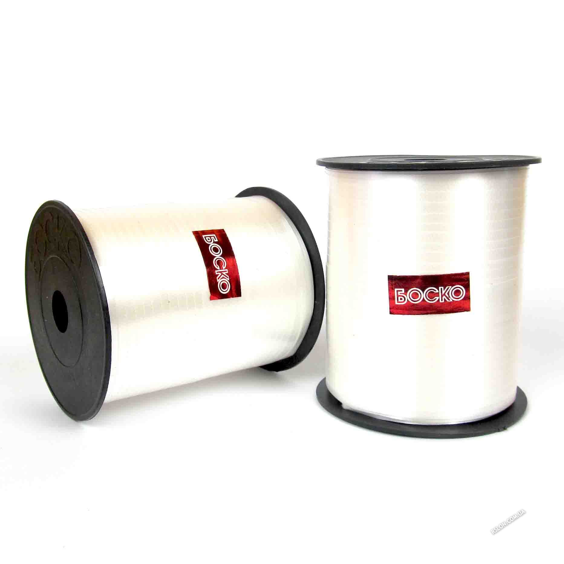 Стрічка для кульок. Колір: Білий. Довжина: 225м. Вир-во: Боско (Україна)