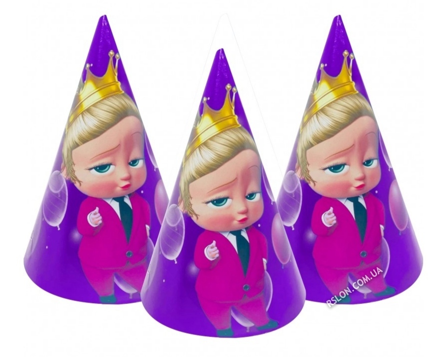 Ковпачки святкові "Lady Boss". Розмір: 16см. В упак:10шт