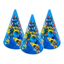 Колпачки праздничные "Трансформери". Размер: 16см. В упак:10шт