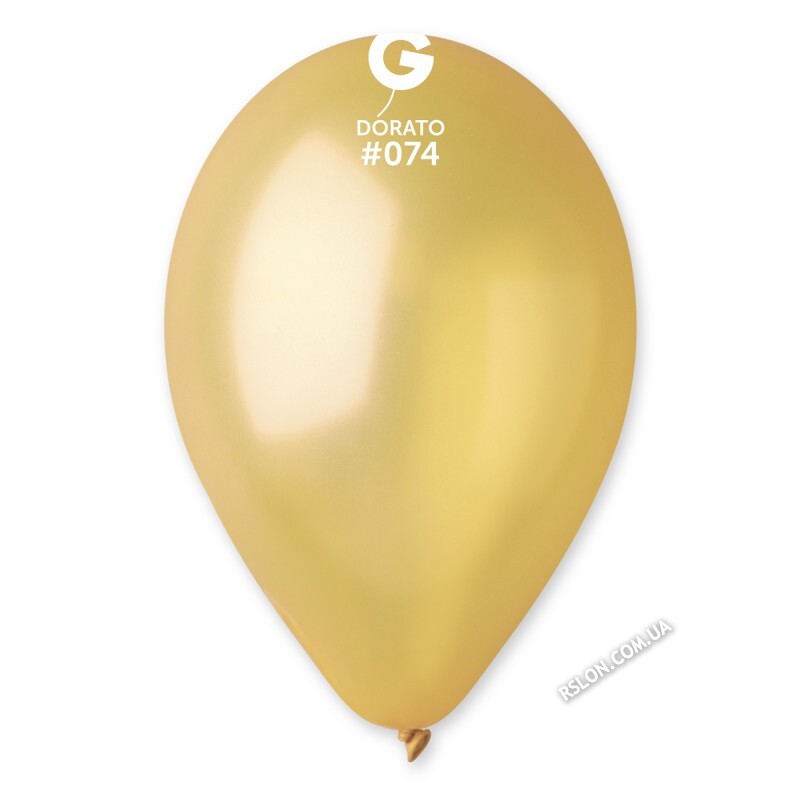 Повітряні кулі АМ50(74) Колір: Сатин Золото металік. Розмір: 5"(13см). В упак: 100шт.