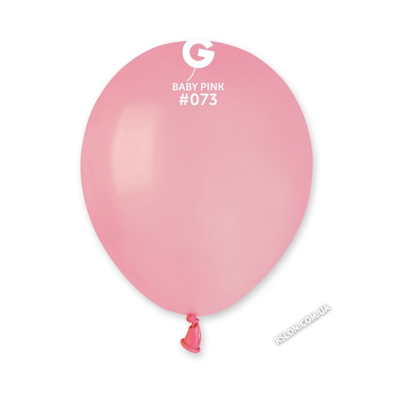 Повітряні кулі А50(73) Колір: Рожевий Дитячий Пастель. Розмір: 5"(13см). В упак: 100шт.