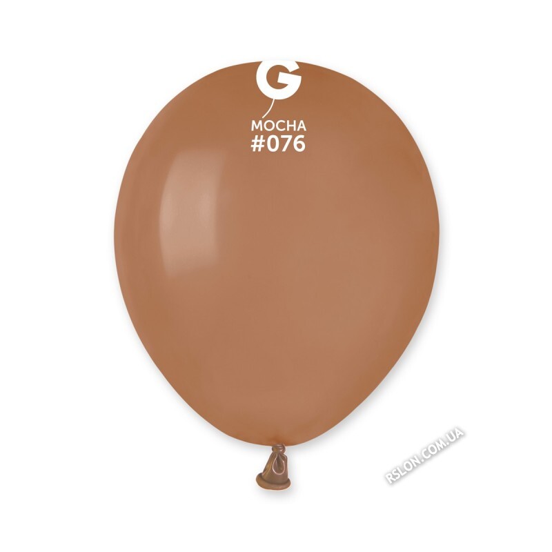 Повітряні кулі А50(76) Колір: Кофе Мокко Пастель. Розмір: 5"(13см). В упак: 100шт.