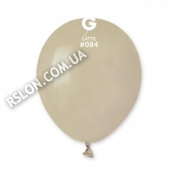 Повітряні кулі А50(84) Колір: Латте (Latte) Пастель. Розмір: 5"(13см). В упак: 100шт.