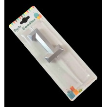 Свеча цифра для торта "Crystal 1". Цвет Серебро. Пр-во Китай