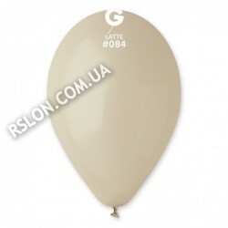 Повітряні кулі 10"(25 см) 84 Латте (Latte) пастель в упак: 100шт. ТМ "Gemar" Італія