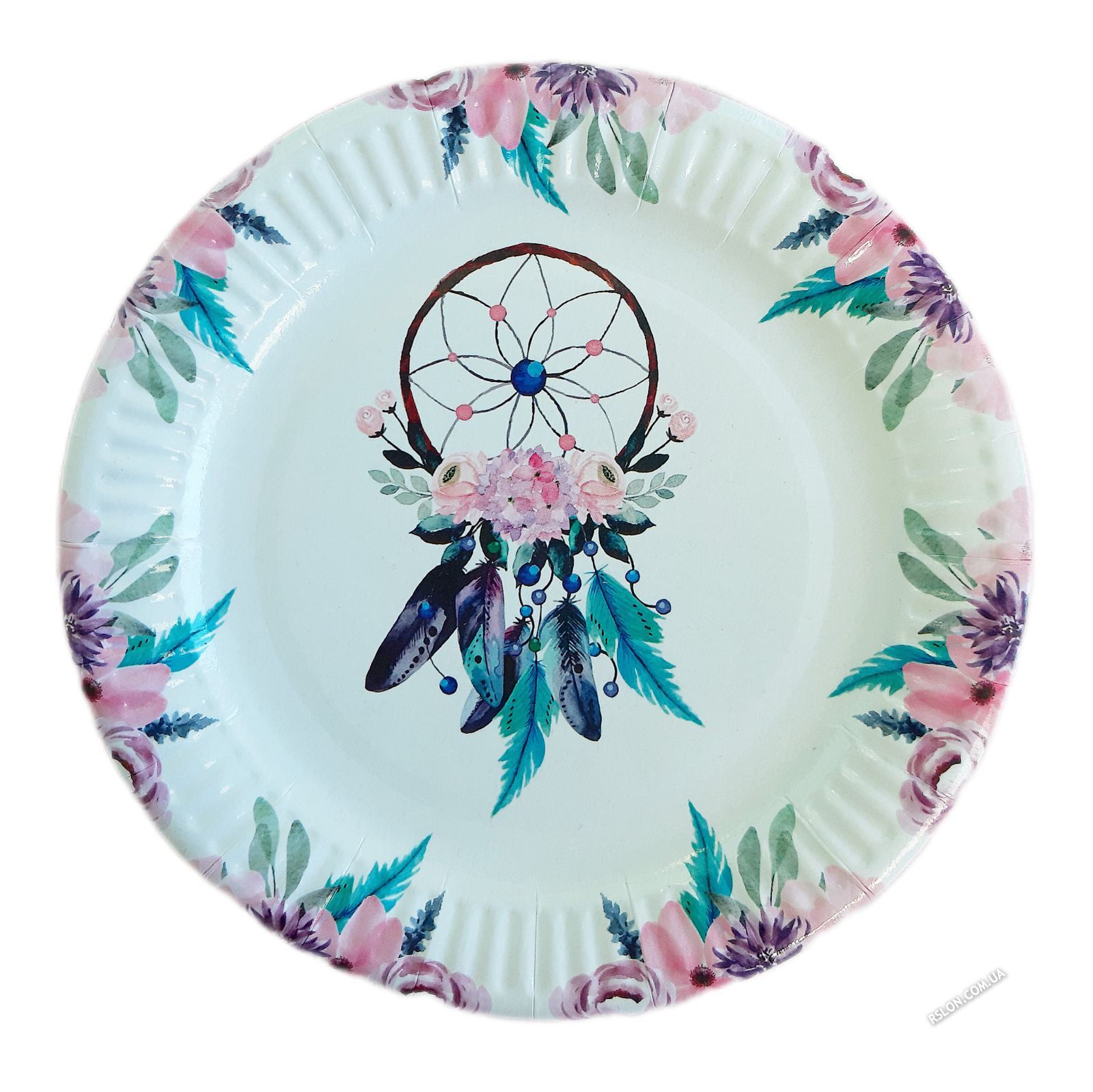 Тарілки святкові дитячі "Ловец снiв". Розмір: 18см. В упак: 10шт.