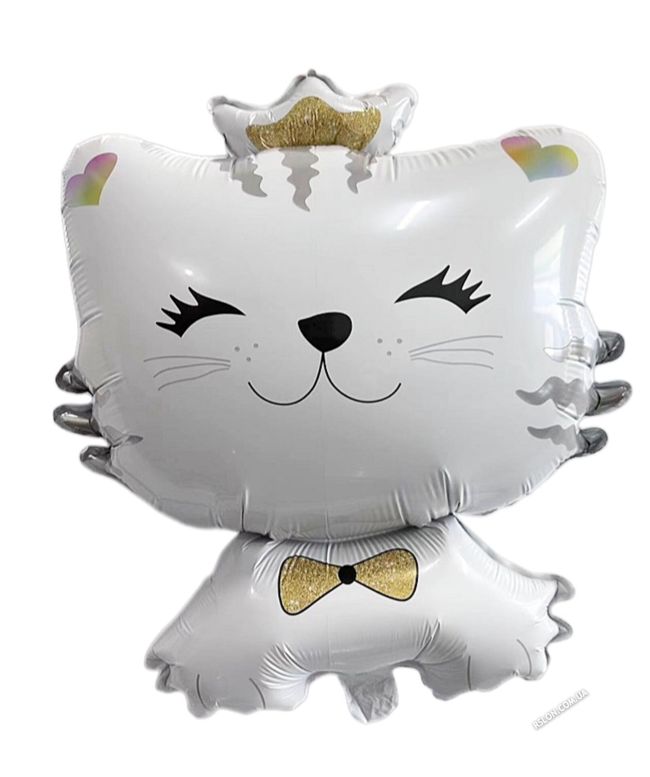 Фольговані кулі "Котик с короной" Розмір:  71см*52см.
