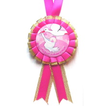 Медаль "новонародженої". Колір: Малиновий.